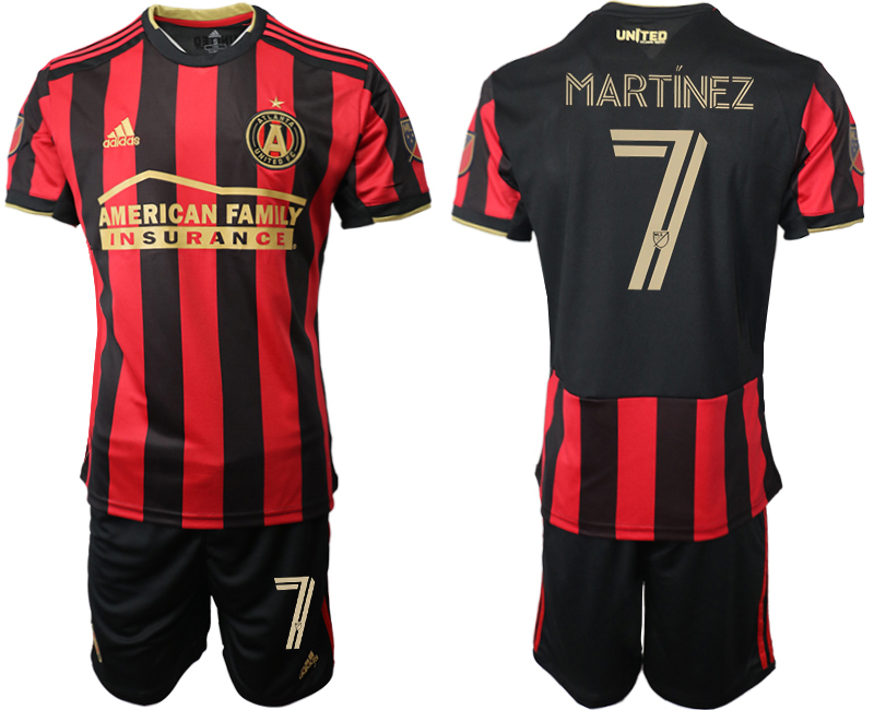 Men 2020-2021 club Atlanta Union home #7 black Soccer Jerseys